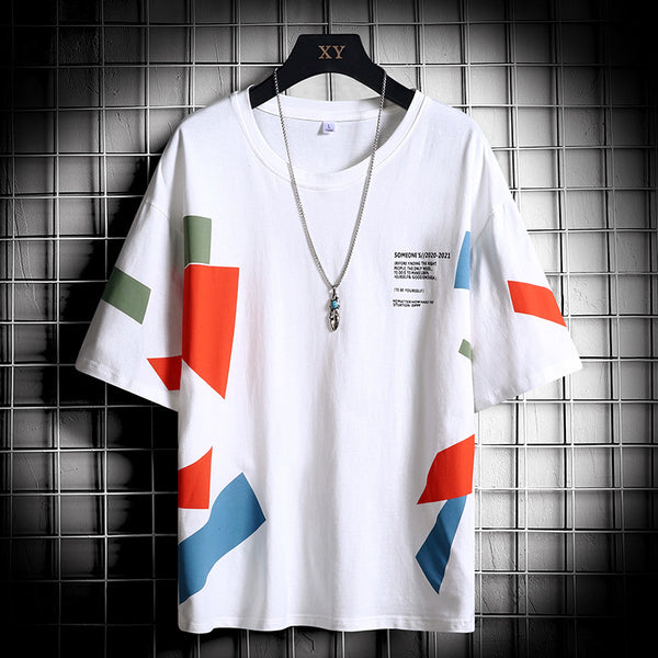 Relaxed Style: Japanese Loose-Fit T-Shirt for Men (Half Sleeve)