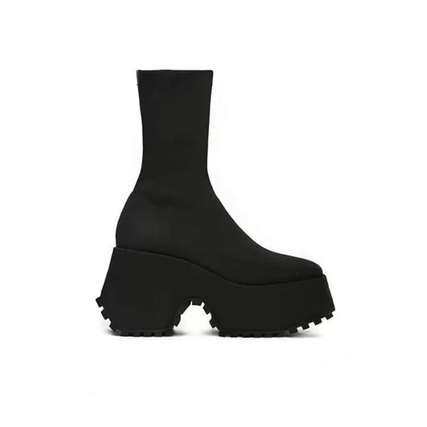 Sleek Allure Sock Boots